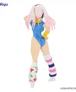 figura super sonico retro vintage 80s another color blue furyu 20 cm colección anime