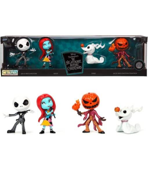 PESADILLA ANTES DE NAVIDAD PACK DE 4 FIGURAS METALFIGS DIECAST JADA TOYS