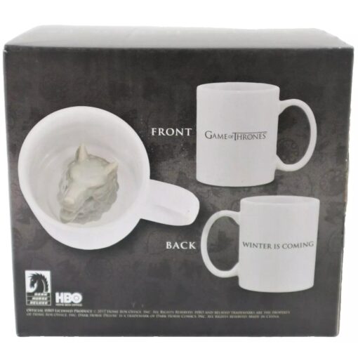 GAME OF THRONES STARK SCULPTED DIREWOLF MUG TAZA JUEGO DE TRONOS - Imagen 2