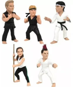 set 5 figuras cobra kai pvc 8 cm colección completa edición limitada