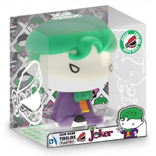 Hucha Figura Chibi Joker  DC Comics  Plastoy  17 cm  Diseño Chibi Coleccionable  Merchandising Oficial  Ideal para Fans y Coleccionistas