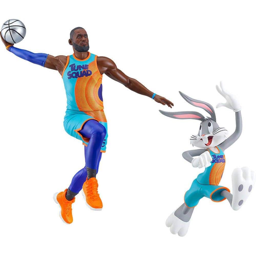 pack figuras space jam lebron james y bugs bunny nendoroid oficial