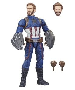 figura de acción capitán américa marvel legends series estilo cine