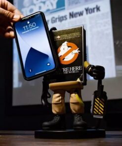 soporte cargador poweridolz ghostbusters diseño vhs retro