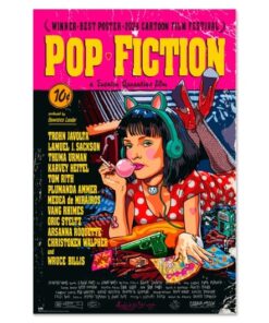 póster premium pop fiction 61x91,5 cm con cuelga póster