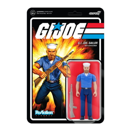 FIGURA REACTION GI JOE BLUESHIRT BEARD TAN