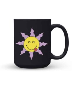  Taza Smiley Quirky Comics Black diseño estilo cómic 350 ml