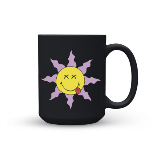 Taza Smiley Quirky Comics Black