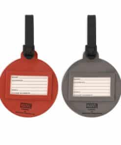 vista posterior del identificador marvel capitán américa y thor para equipaje