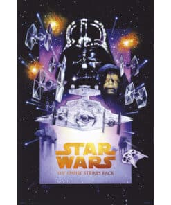 póster star wars el imperio contraataca premium 61x91,5 cm con cuelga póster
