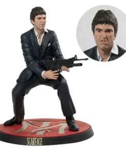 tony montana figura scarface disparando edición premium colección cine