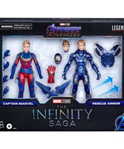 Marvel Legends Captain Marvel y Rescue Armor Pack Figuras Articuladas 15 cm Avengers Endgame Hasbro Marvel Studios Oficial