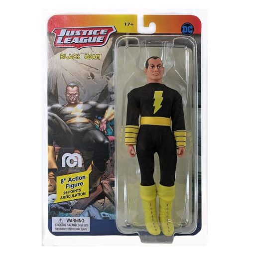 Figura Black Adam Retro 20 cm – Edición Limitada – DC Comics – Mego – Coleccionable Oficial