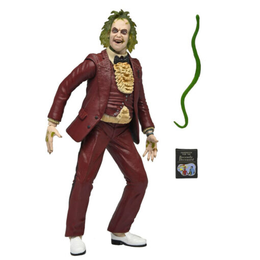 Figura articulada Beetlejuice con Smoking Rojo – Edición 1988 de la película original, 18cm, NECA Cult Classics con accesorios - Imagen 2