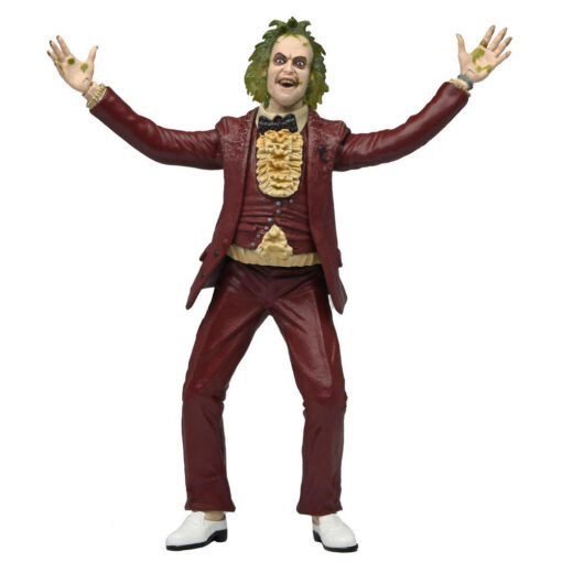 Figura articulada Beetlejuice con Smoking Rojo – Edición 1988 de la película original, 18cm, NECA Cult Classics con accesorios - Imagen 4