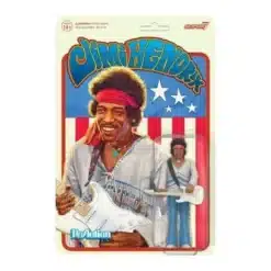 jimi hendrix figura reaction Super7 3.75 Festival guitarra frontal