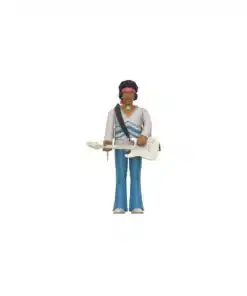 jimi hendrix figura reaction Super7 guitarra detalle