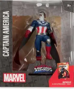 captain america figura mcfarlane Marvel Collection detalle escudo