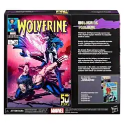 marvel legends wolverine psylocke figura con detalles premium