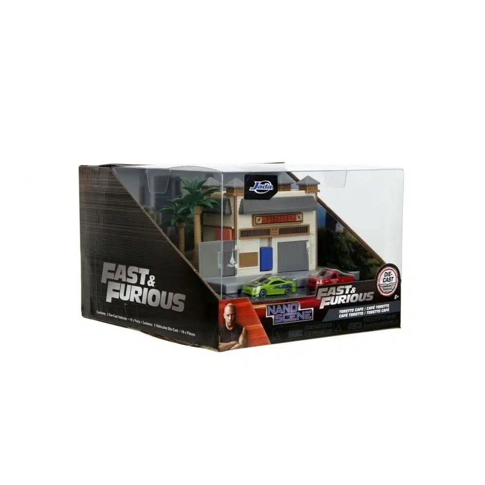 diorama fast and furious jada toys con coches diecast