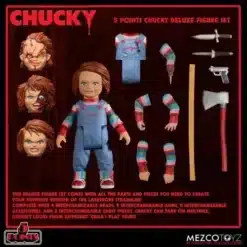 figura chucky mezco deluxe edición intercambiable
