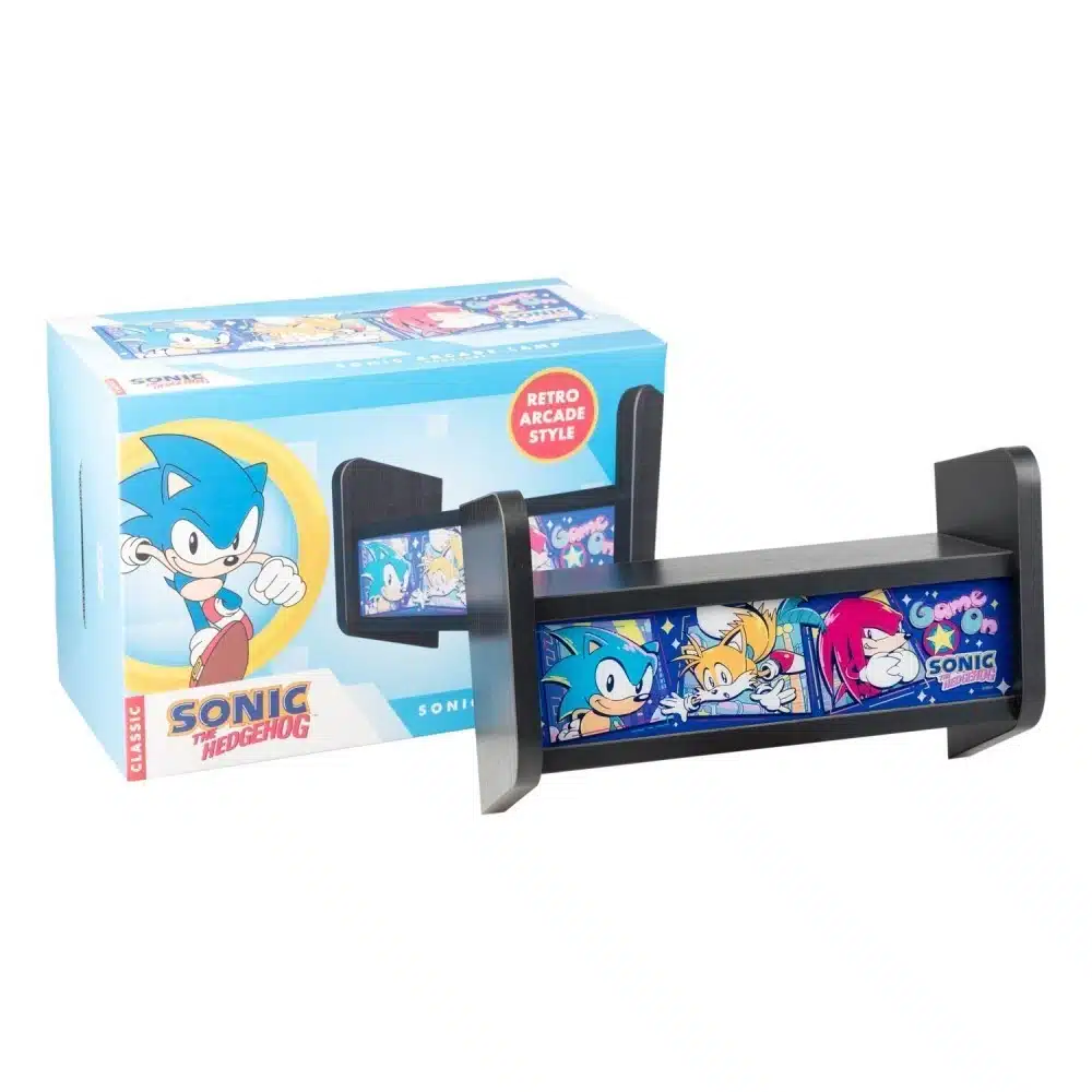 lámpara arcade sonic the hedgehog diseño retro colección
