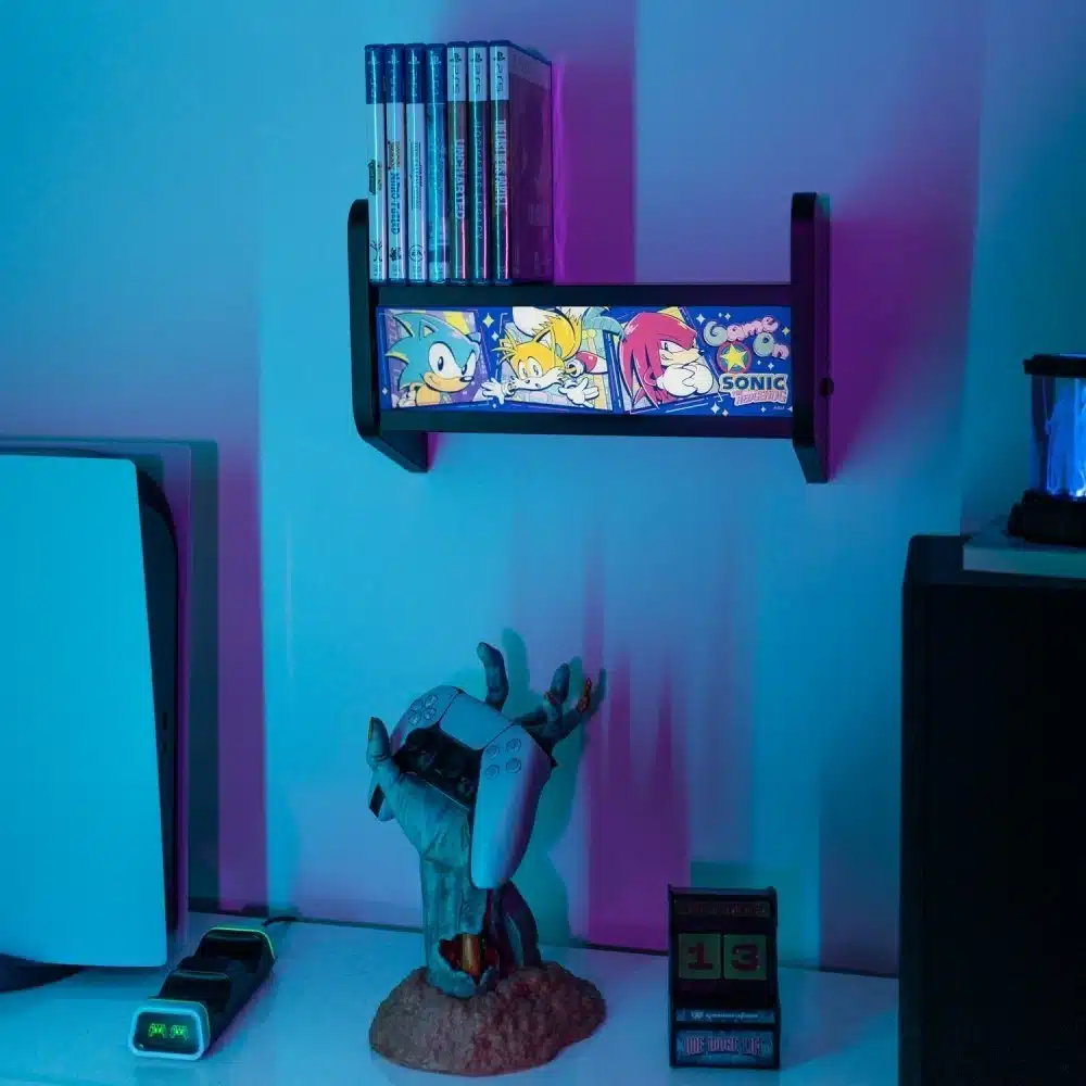 lámpara arcade sonic the hedgehog decoración gaming