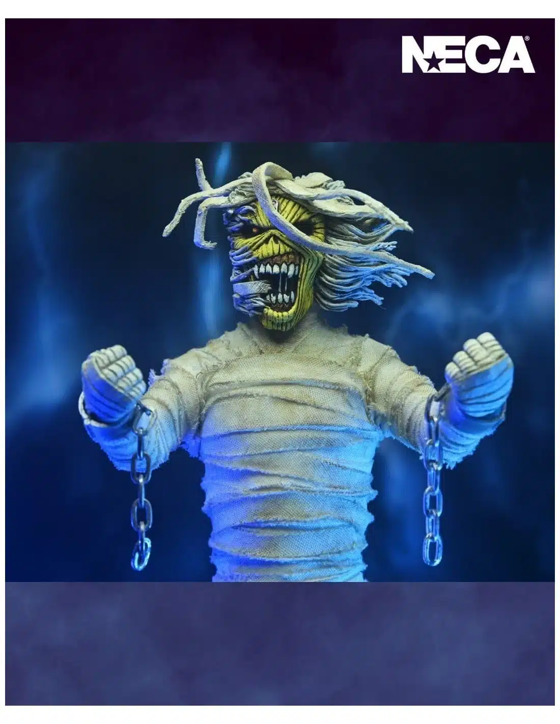 figura eddie mummy iron maiden neca colección rock
