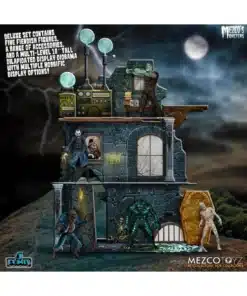 Mezco Tower of Fear Diorama Set Deluxe con figuras retro
