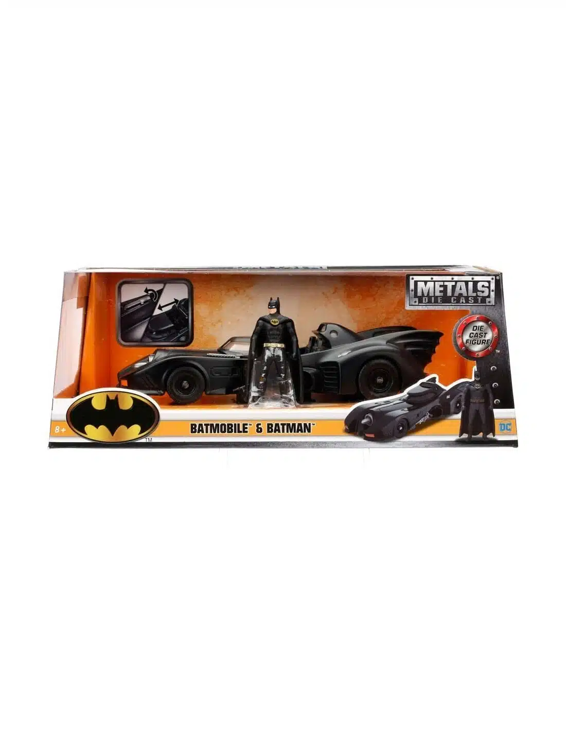 Batmobile 1989 Batman figura Jada Toys colección diecast