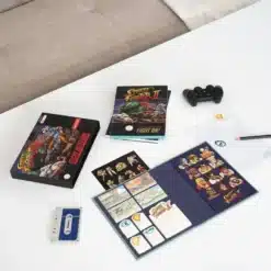 cuaderno a5 street fighter premium interior con sticky notes