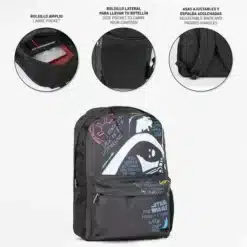 detalle casco darth vader 3d mochila star wars cerdá
