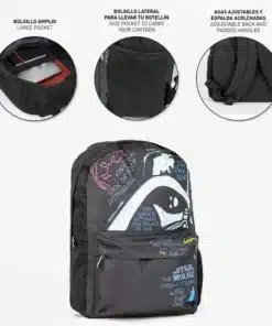 detalle casco darth vader 3d mochila star wars cerdá