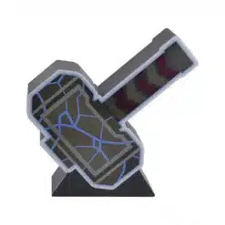 lámpara mjolnir thor marvel 15cm detalle iluminación led