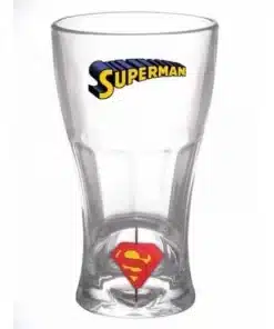 vaso superman 3d logo giratorio dc comics vista frontal