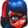 mochila ladybug infantil 3d miraculous licencia oficial vista frontal