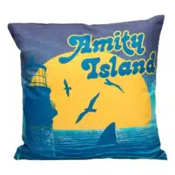 cojín jaws amity island 40x40 cm sd toys diseño oficial vista frontal