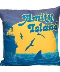 cojín jaws amity island 40x40 cm sd toys diseño oficial vista frontal