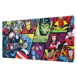 alfombrilla marvel xl 80x35 cm avengers diseño oficial frontal