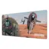 alfombrilla star wars boba fett xl 80x35 diseño oficial frontal