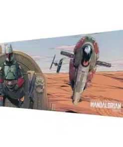 alfombrilla star wars boba fett xl 80x35 diseño oficial frontal