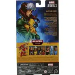 detalle rogue xmen marvel legends traje clasico
