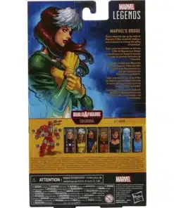detalle rogue xmen marvel legends traje clasico