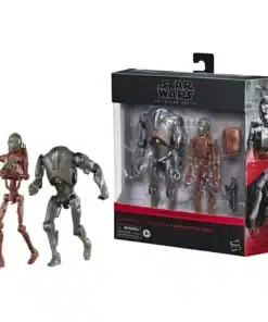 star wars black series pack 2 figuras c-3po battle droid super battle droid vista lateral