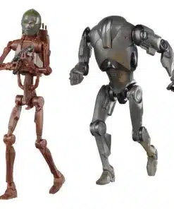 star wars black series pack 2 figuras c-3po battle droid super battle droid trasera