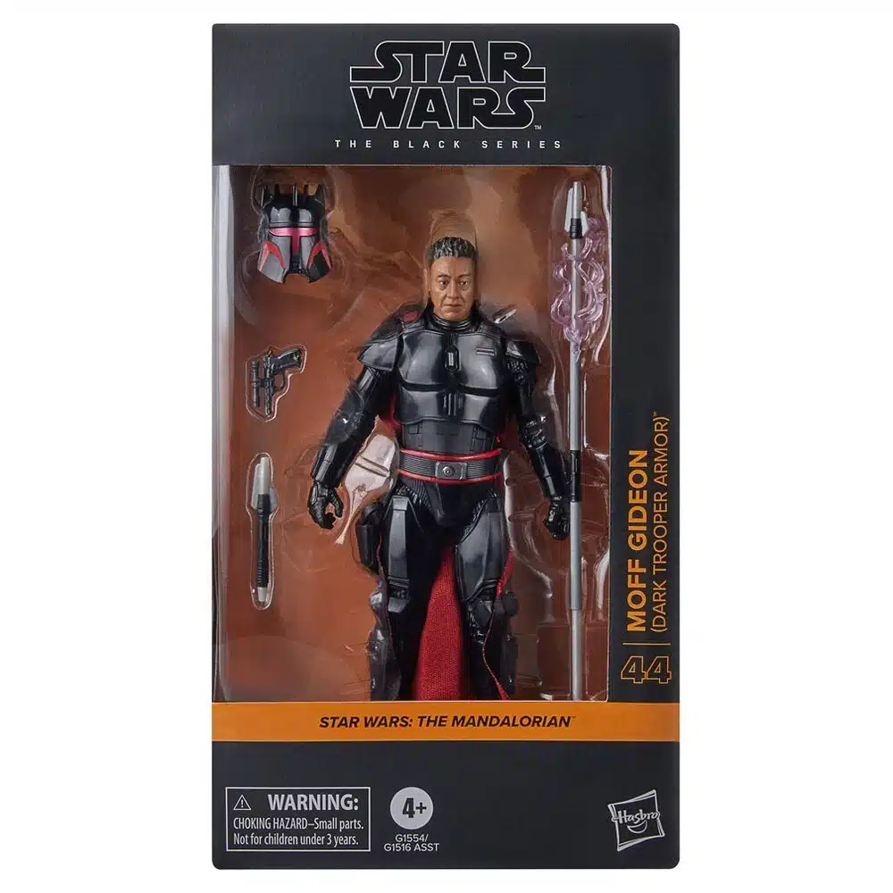 moff gideon dark trooper armor figura 15 cm star wars black series frontal