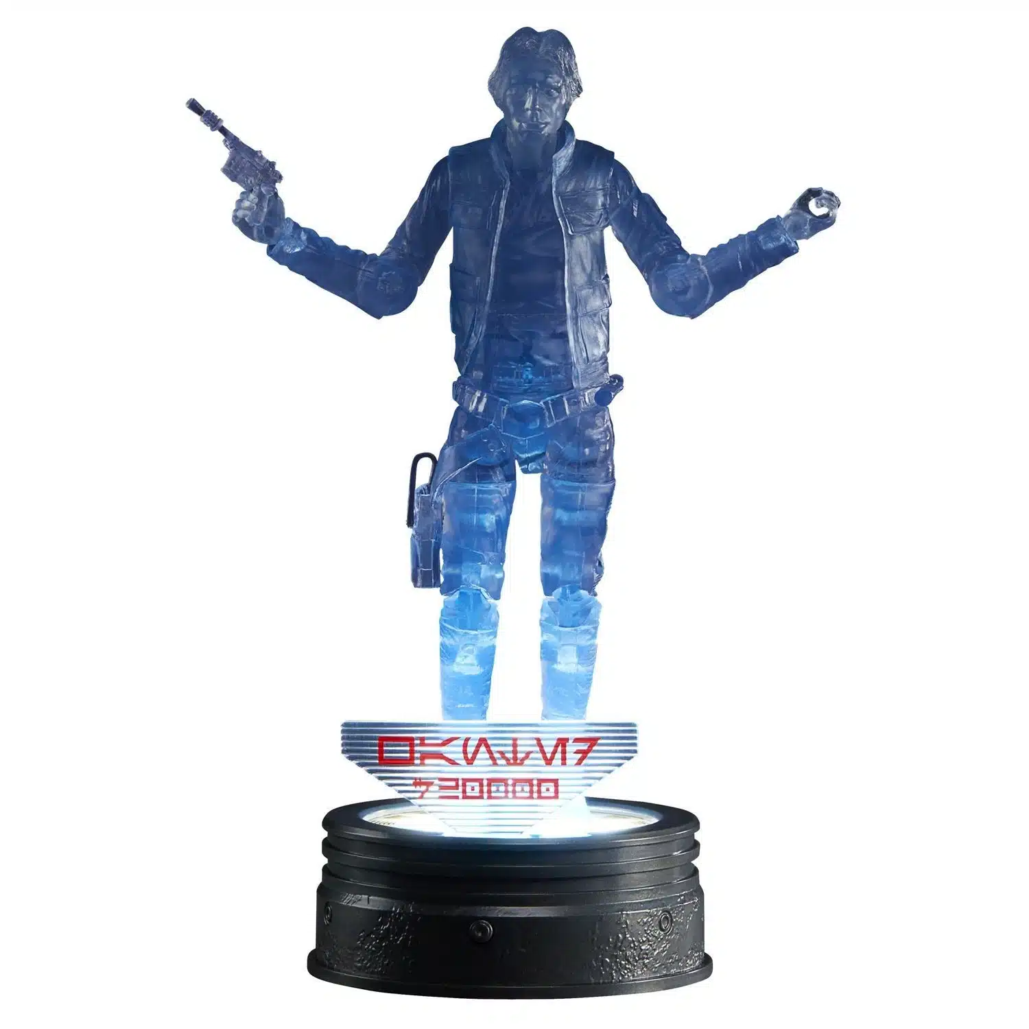 han solo figura 15 cm holografica star wars