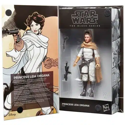 princess leia organa figura 15 cm comics edition star wars the black series