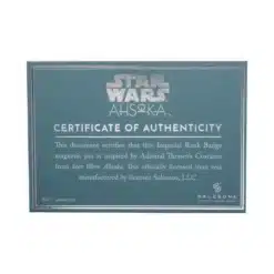 grand admiral thrawn imperial rank badge pin coleccionable