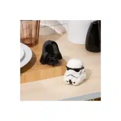 star wars salero y pimentero darth vader y stormtrooper cerámica